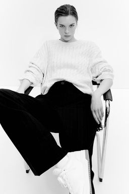 Jersey en punto trenzado