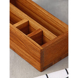 Подставка для специй деревянная Adelica, 4 секции, дуб