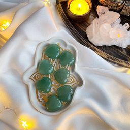 Сердце из Авантюрина зеленого