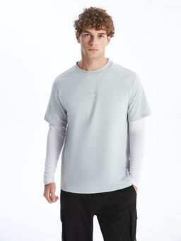 Bisiklet Yaka Uzun Kollu Erkek Ti??rt