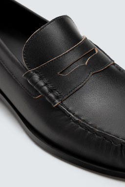 LIMITED EDITION LEATHER LOAFERS - Zara фото 6