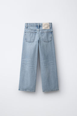 JEANS WIDE LEG CROCHET / Azul - Zara фото 2