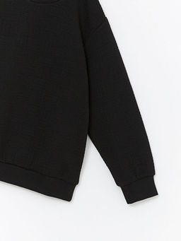 Bisiklet Yaka Basic Uzun Kollu Erkek ?ocuk Sweatshirt - Waikiki фото 3