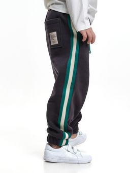 Брюки с лампасом для мальчика штаны спортивные 22-7681 светлый графит - Mini maxi фото 23