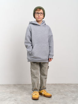 Толстовка с капюшоном для мальчика "Basic" меланж