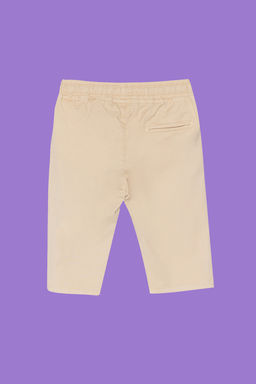 Bej Erkek Cocuk Beli Lastikli ve Baglamal? Dokuma Capri/Sort TKDSS24SR00001 - Trendyolmilla фото 3