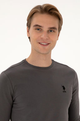 Erkek Gri Basic Sweatshirt Sepette S_rpriz _ndirim - U.s. polo assn фото 2