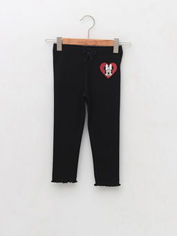 Beli Lastikli Minnie Mouse Bask?l? K?z Bebek Tayt