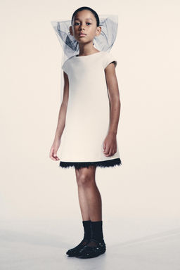 DRESS WITH DETACHABLE FEATHERS - Zara фото 6