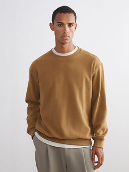Bisiklet Yaka Erkek Sweatshirt