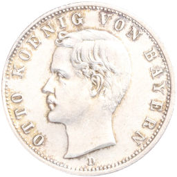 Монета 2 марки 1904 года D Германия (Бавария)