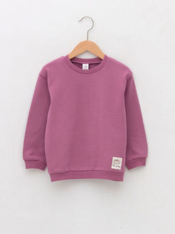 Bisiklet Yaka Uzun Kollu K?z Bebek Sweatshirt