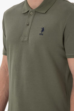 Erkek Regular Fit Polo Yaka Koyu Haki Basic Ti__rt Sepette S_rpriz _ndirim - U.s. polo assn фото 14