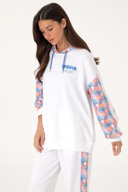 Kad_n Beyaz Sweatshirt Sepette S_rpriz _ndirim - U.s. polo assn фото 3