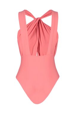 Pembe Halter Yaka Cut Out/Pencereli Normal Paca Mayo TBESS23MA00319