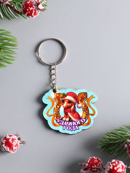 Цена за 4 шт. Брелок для ключей на кольце Лошадь. Удачного года, 4.5?3.5 см