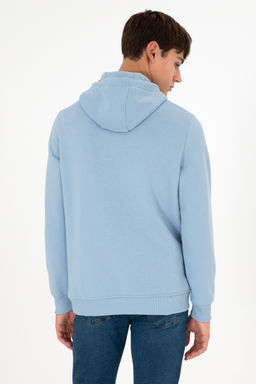 Мужской голубой базовый свитшот Неожиданная скидка в корзине - U.s. polo assn фото 13