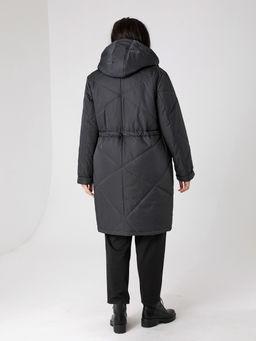 24420 Пальто черный - Dizzyway фото 9