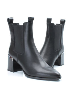 01-PCT161-1 BLACK Ботинки Челси демисезонные женские (натуральная кожа, байка) - Фабричный китай фото 12