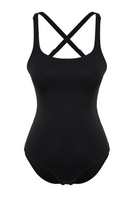 TRENDYOLMILLA Siyah S?rt Dekolteli Regular Mayo TBESS22MA0030 фото 7