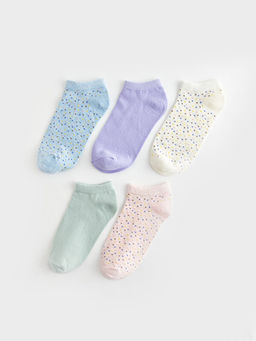 Desenli Kad?n Patik ?orap 5li