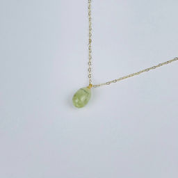 Кулон на цепочке из Пренита 45 см +