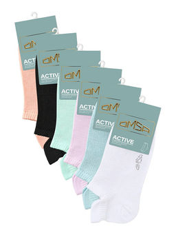 (Omsa) Active 155 носки жен. укороч-основание сетка с фальшпяткой