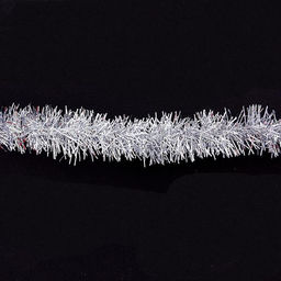 Тесьма в виде мишуры серебро 1.5 см, в упаковке 24.5 метров