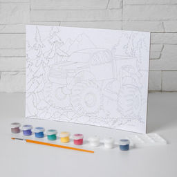 Картина по номерам Джип 20 28,5 см - Школа талантов фото 3