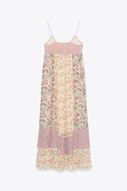 FLORAL PATCHWORK DRESS - Zara фото 11