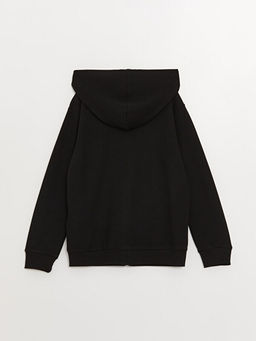 Kap??onlu Basic Uzun Kollu Erkek ?ocuk Fermuarl? Sweatshirt - Waikiki фото 3