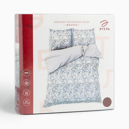 Постельное бельё Этель 1,5 сп Фиалки 143х215 см, 150х214 см, 70х70 см 2 шт, бязь, 125 г/м2  фото 12