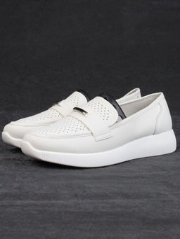 03-PDL 205-5 LT. BEIGE Полуботинки женские (натуральная кожа) - Фабричный китай фото 4