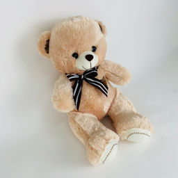 Мягкая игрушка Мишка с полосатым бантом 40 см (арт. 4858/40) - Storyland фото 13