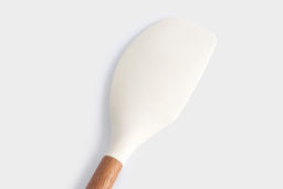 Лопатка-шпатель, 32 см, силикон/дерево, молочный, Wenge - Anna lafarg фото 4