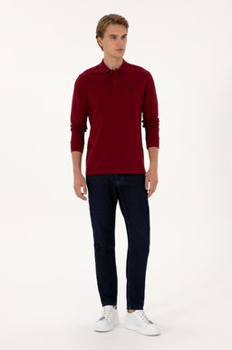 Erkek Bordo Basic Sweatshirt Sepette S_rpriz _ndirim - U.s. polo assn фото 4
