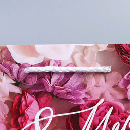 Цена за 4 шт. Пакет подарочный ламинированный, упаковка, С 8 марта, S 12?15?5.5 см