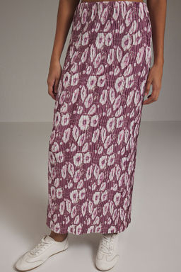 TRENDYOLMILLA Gul Kurusu Cicek Bask?l? Normal Lastikli Bel Pilise Maxi Orme Etek TWOSS24ET00055 фото 13