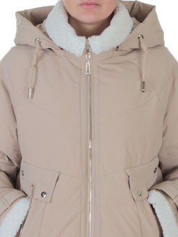 23211 BEIGE Куртка зимняя женская (150 гр. холлофайбер)
