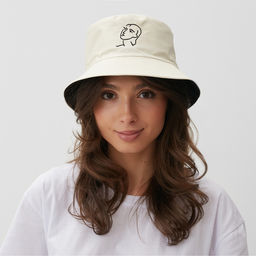 Панама двусторонняя MINAKU «Лицо», бежевый, размер 56-58