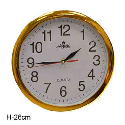 Часы настенные 26 см / 2078-1 /уп 40/золото