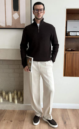 Джемпер F310-0515 brown - Fine joyce фото 4