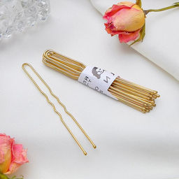 Цена за 50 шт. Шпильки для волос «Классика», набор 10 шт., 6 см, золото