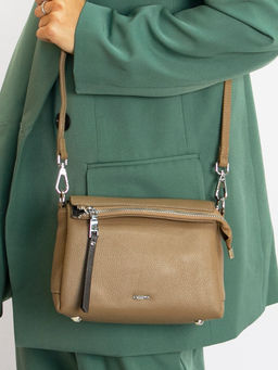 LACCOMA сумка TH9282P-капучино натуральная кожа полиэстр