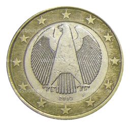 1 евро 2002 года J Германия