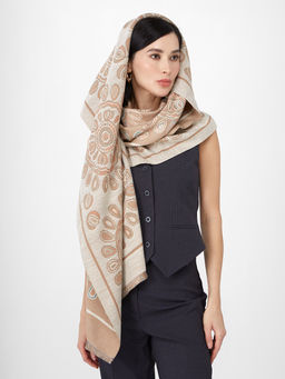 в составе ШЕРСТЬ и КАШЕМИР Большой, мягкий, теплый однотонный двусторонний палантин. - Tantino фото 7