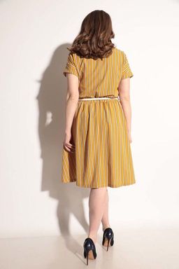 Платье Michel Chic 2007 горчичный  фото 5