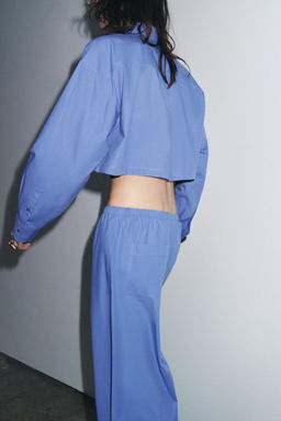 CROP POPLIN SHIRT - Zara фото 3