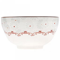 "Классика" Пиала фарфоровая 380мл, д11,6х6,5см, с деколью, отводка (Китай)