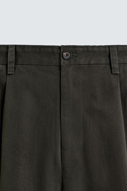 REGULAR FIT PLEATED TROUSERS - Zara фото 8